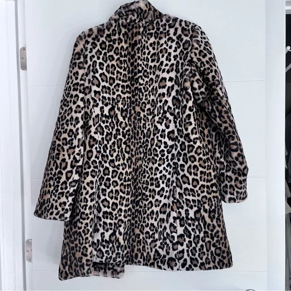 LOFT Animal Print Teddy Jacket - Picture 2 of 5